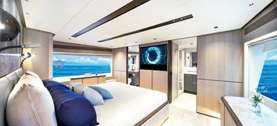 Horizon FD90  6 Horizon FD90 master stateroom with TV. 