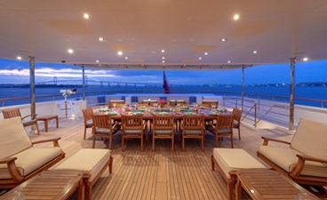 LAUREL 12 LAUREL 240'/73.15m Delta 2006/2014 Motor Yacht: Bridge Deck Dining