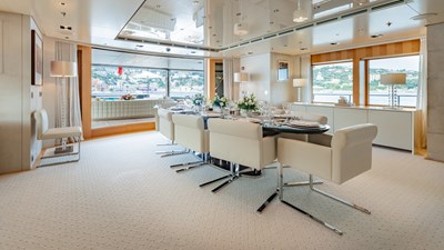 LOON 7 Loon 221' - Main Deck Salon Formal Dinning