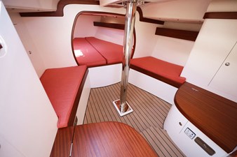 WELCOME 24 WELCOME: 2024 Leonardo Eagle 44 Interior from Companionway