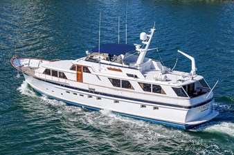 1984 Burger Raised Pilothouse 3 Burger 86' Aft Side View