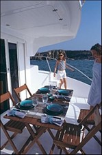 35' 2007 Fountaine Pajot HIGHLAND 9 Cockpit Dining