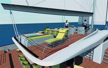 115' 2008 Yapluka 8 Flybridge Rendering