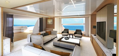 JOHNSON 115 SKYLOUNGE w/FB 1 Salon and Dining - Interior by DESIGN UNLIMITED
