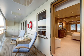 LAUREL 31 LAUREL 240'/73.15m Delta 2006/2014 Motor Yacht: View from Master Balcony