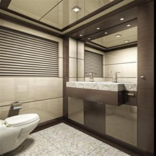 Inace Yachts 126' Aft House Explorer Yacht 18 Master Bath