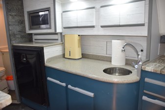 IT'S A WRAP 24 Port side cabin, aft view