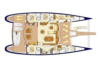 85' 2008 Yapluka 85 Double Deck 6 Single Deck Layout