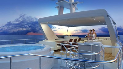 All Ocean Yachts BC 103 Multi Purpose Explorer Fiberglass 20 Flybridge BBQ and dinning