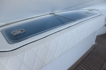 VENTURA 66 Transom Livewell or Fish Box, Bentley Stitch Coaming Pads  