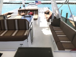 MON SHERI  64 Flybridge Looking Aft