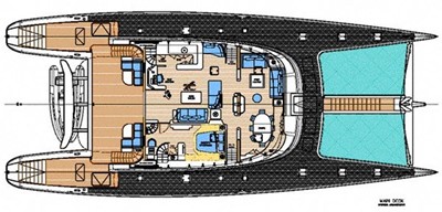 102' 2007 Blubay 102 9 Main Deck Layout
