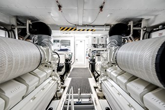 Yacht 82 Engine Room
