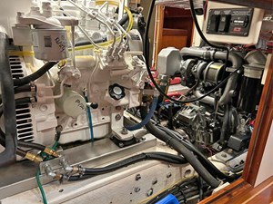 KISMET 40 Engine Room Starboard Aft 