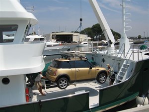 Impetus (Fractional) 66 Mini Cooper being unloaded 