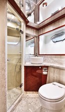 JOHNSON 80' FLYBRIDGE W/HYDRAULIC PLATFORM  18 Port guest head   