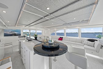 OBSESSION 56 Bar Looking Aft  