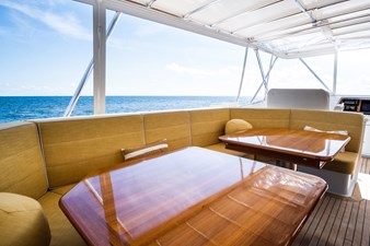 Fortuna 40 Flybridge Seating and Tables