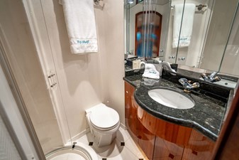 TOP SHELF 25 Bow VIP Stateroom Bath