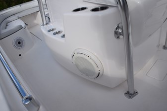 Contender 22 Sport 16 Portside of Console, JL Audio Subwoofer  