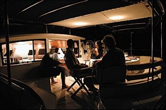 60' 2008 Fountaine Pajot Eleuthera 10 Cockpit Lounge