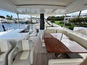 Pura Vida 38 Flybridge looking aft