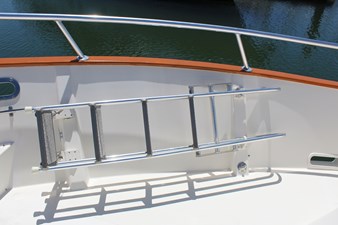 RED OCTOBER 13 Bow stowage for custom side boarding ladder