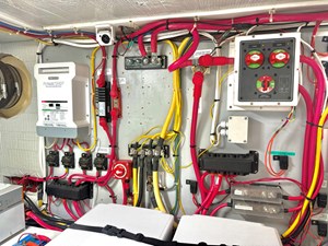 SEAGLASS 52 2006 American Tug 41: Charger and Buss Bars