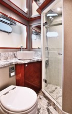 JOHNSON 80' FLYBRIDGE W/HYDRAULIC PLATFORM  20 Stbd guest head   