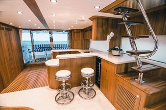JOHNSON 83' FLYBRIDGE w/HYDRAULIC PLATFORM  2 Aft Galley Option