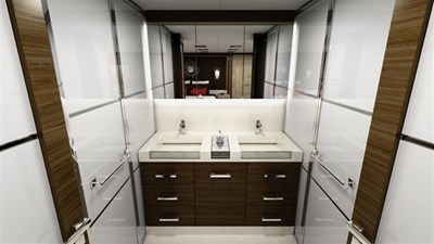 All Ocean Yachts 100' Fiberglass 17 Master Head sinks