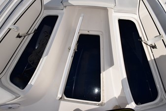 Contender 22 Sport 19 Large Underdeck Fishbox Forward, Great Storage Beneath Forward Seating  