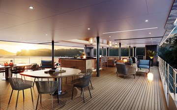 Xplorer 60 21 Damen Yachting SeaXplorer 60 Main Deck Aft cabana bar 2