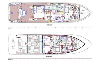All Ocean Yachts 100' Fiberglass 14 Updated Main Deck/Lower Deck