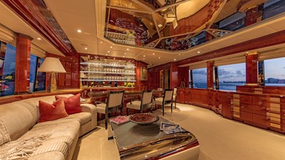 I Love This Boat 23 Upper Deck Salon and Bar