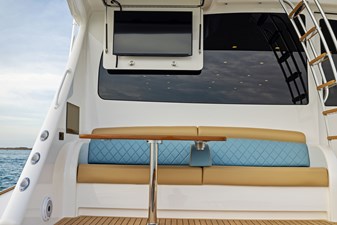 Zatara 5 2023 Viking 80 Convertible - Zatara - Mezzanine Table