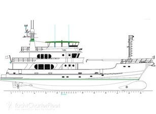 Victoria 36 Line Drawing, Profile
