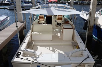 LUNA 2 LUNA, 2013 Hunt Yachts Harrier 36: Cockpit from Directly Astern