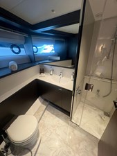 LEILANI 63 Princess Y95  Lower Deck Forward Cabin Restroom