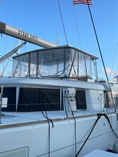 Stray Cats 2 Lagoon-450 front left hull with coverings down