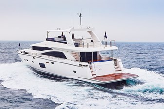 JOHNSON 80' FLYBRIDGE W/HYDRAULIC PLATFORM  56 058