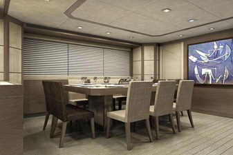 Inace Yachts 126' Aft House Explorer Yacht 9 Dining