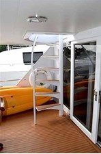 MON SHERI  57 Aft Deck Boat Deck Stairs