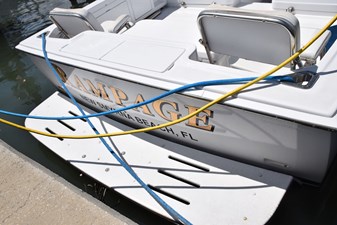 RAMPAGE 37 Swim ladder is beneath platform