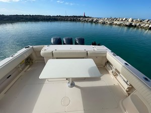 BONA VITA 15 Cockpit Table Facing Aft  