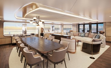 Xplorer 60 35 Damen Yachting SeaXplorer 60 tropics lounge dining by H2 Design