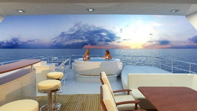 All Ocean Yachts BC 103 Multi Purpose Explorer Fiberglass 21 Bar and dinning
