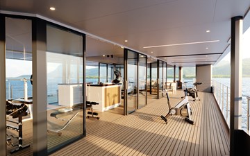 Xplorer 60 25 Damen Yachting SeaXplorer 60 Main Deck Aft fitness zone