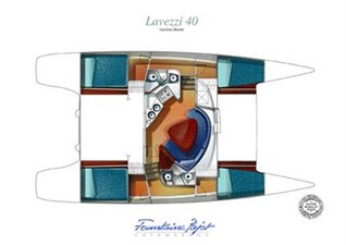 40' 2007 Fountaine Pajot Lavezzi 8 4 Cabin Layout
