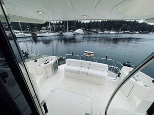 Pendara 8 Cockpit looking aft, dual transom gates